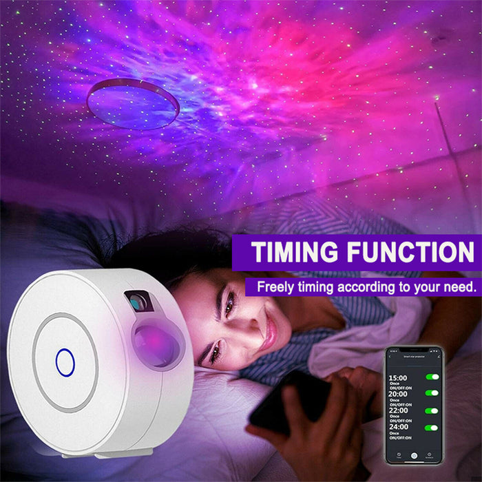 LED Night Light Star Projector Smart WIFI BT Projector- USB Interface