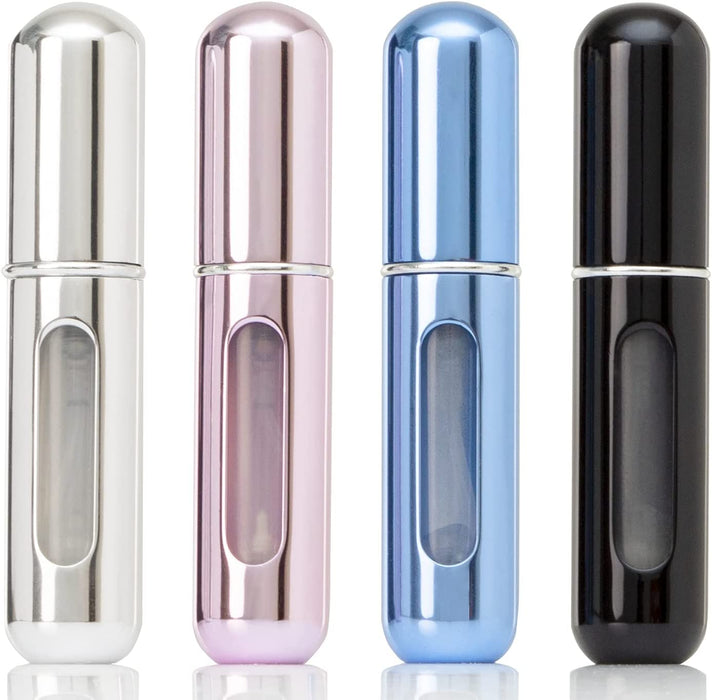 Mini Refillable Perfume Atomizer Bottle - 4 Pack