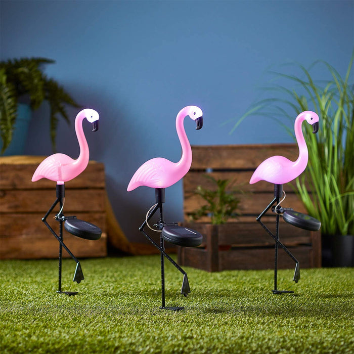 Flamingo Garden LED Stake Solar Powered Decorative Light