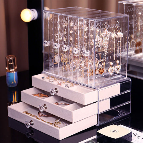 Earring & Jewellery Organiser - 3 Drawers