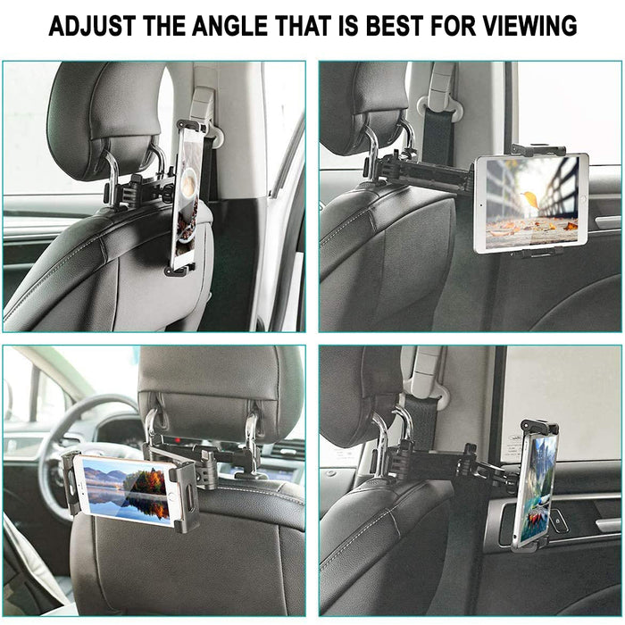 Universal Adjustable Angle Car Headrest Mobile Phone and Device Holder