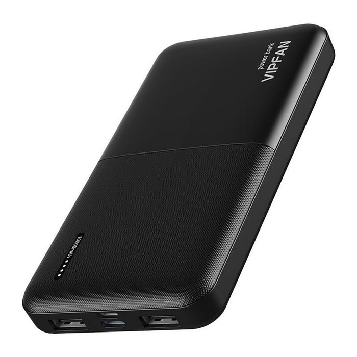 Titan 10000mAh Power Bank w Fast Charging Dual USB Output Black