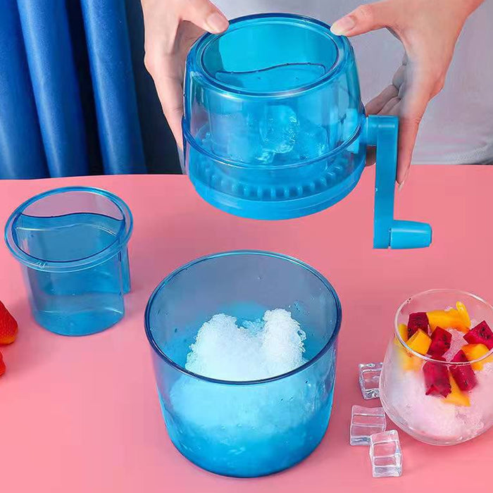 Portable Manual Hand Cranking Snow Cone Making Machine