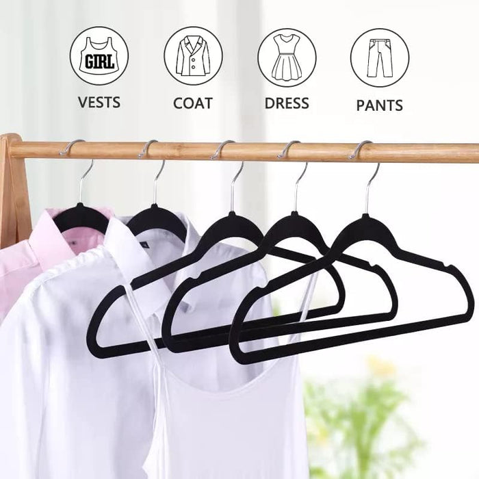 50 Pack Velvet Hangers