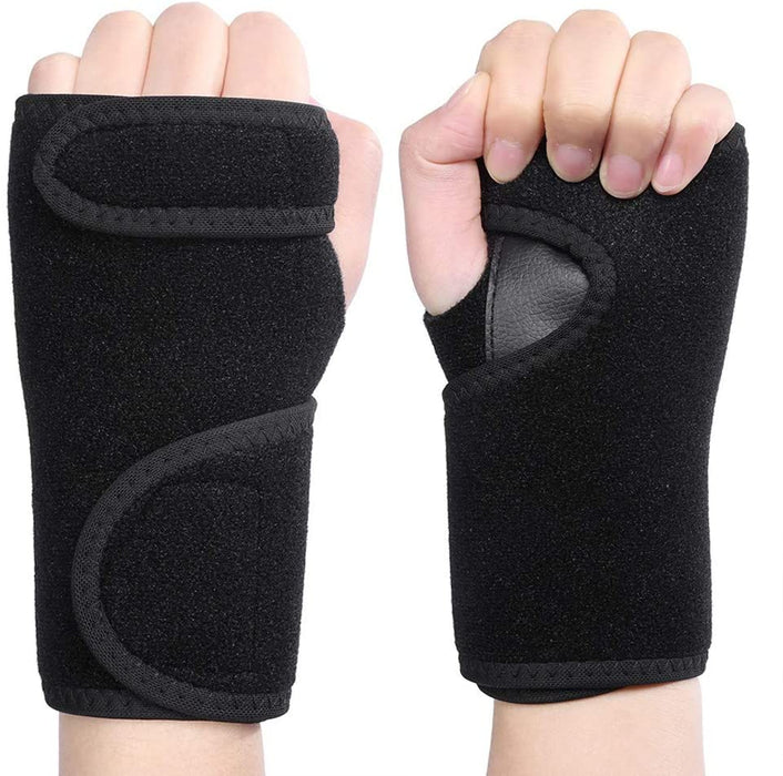 Wrist Splint Support Palm Protector With Metal Panel Left Relief Hand Brace Pain