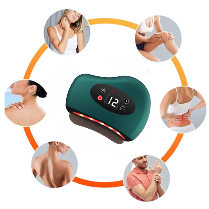 Electric Bian Stone Gua Sha Board Massager USB-Rechargeable