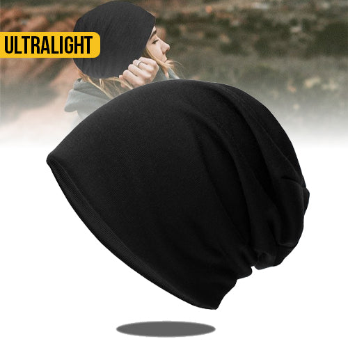 Ultralight Slouchie Beanie Black