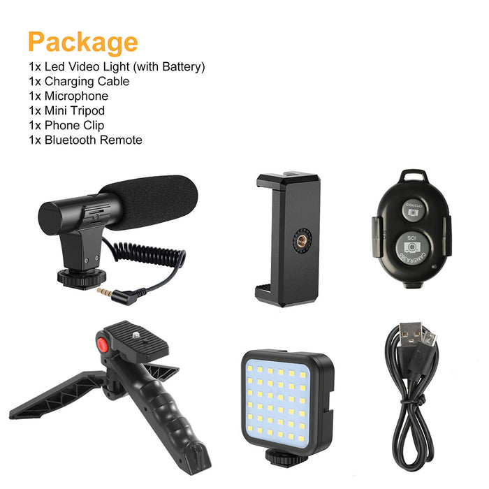 Mobile Phone Photography Video Shooting Kit with for Phones and Camera