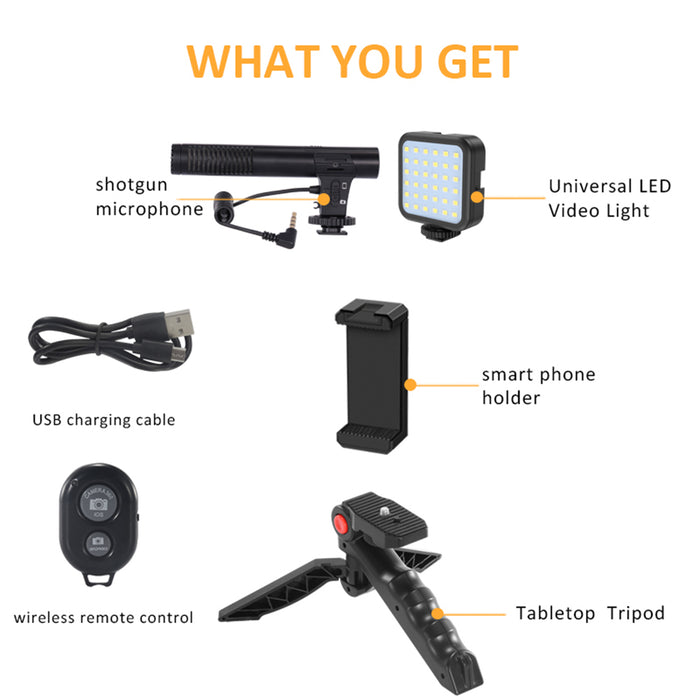 Mobile Phone Photography Video Shooting Kit with for Phones and Camera