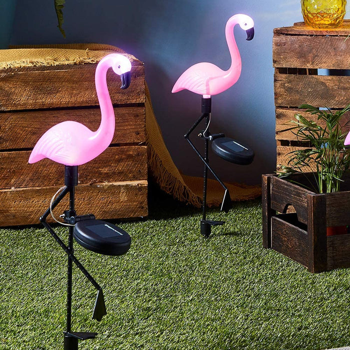 Flamingo Garden LED Stake Solar Powered Decorative Light