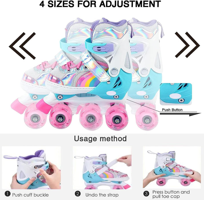 Kids Roller Skates - Adjustable Size