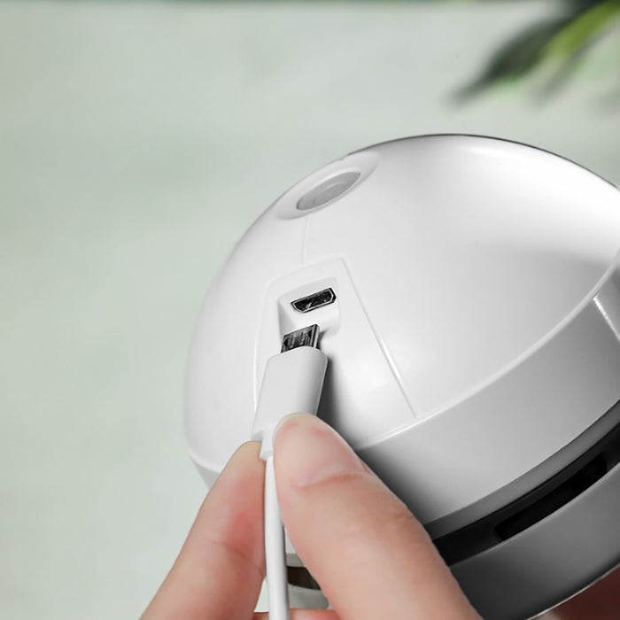 Mini Cordless Desktop Robot Vacuum Cleaner with Detachable Design - USB Rechargeable