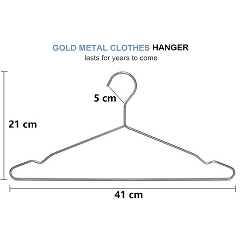 Heavy Duty Aluminum Coat Hangers 5 Pack