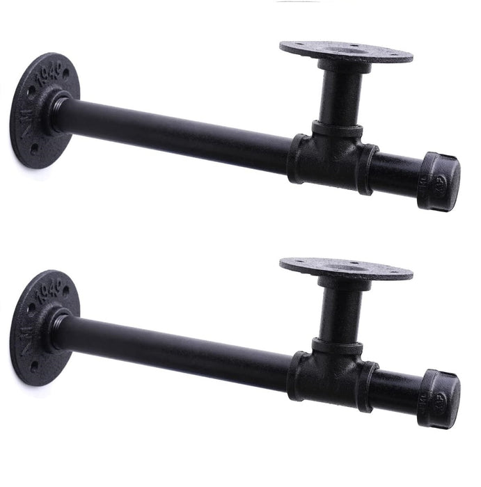 2Pack Industrial Pipe DIY Shelving Brackets