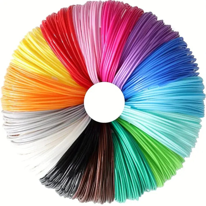 50M PCL 3D Pen Filament Refill - 10 Colours