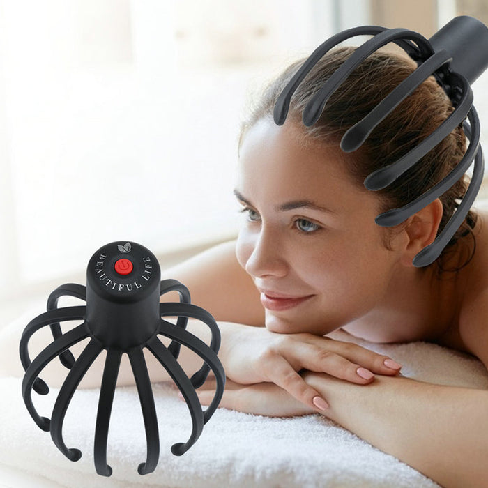 USB Charging Electric Octopus Claw Head and Scalp Massager