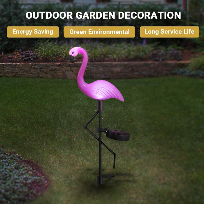 Flamingo Garden LED Stake Solar Powered Decorative Light