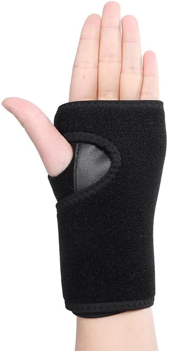 Wrist Splint Support Palm Protector With Metal Panel Left Relief Hand Brace Pain