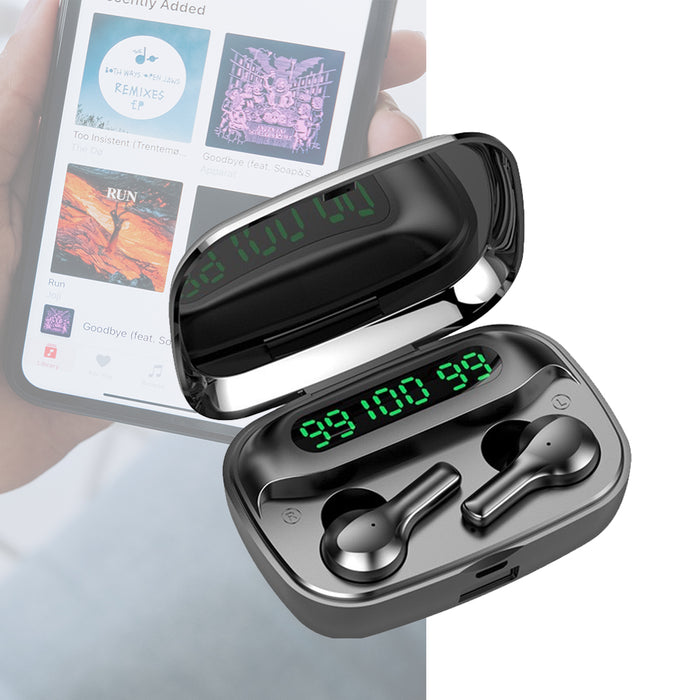 Wireless Earphone Bluetooth Music and Call Headset- USB Charging