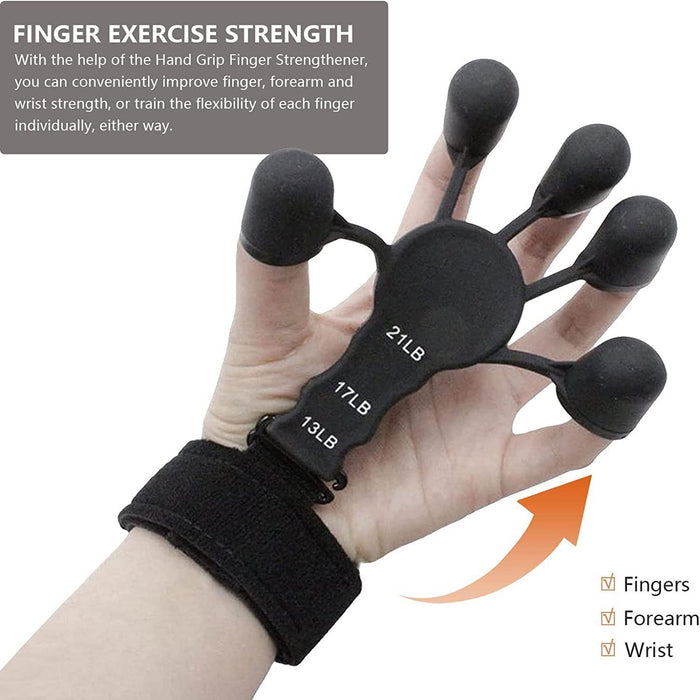 3 Resistant Level Finger Exerciser and Strengthener