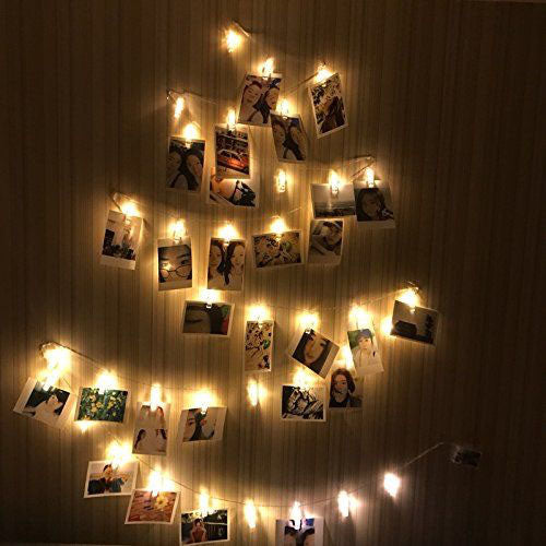 50 LED Photo Clip String Lights
