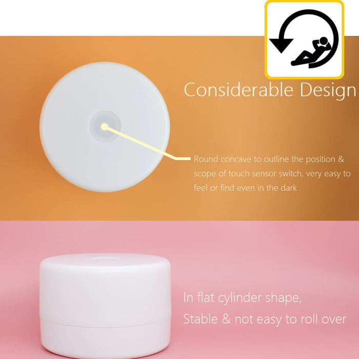 USB Rechargeable Mini Touch Light Portable Nursing Bedside Lamp