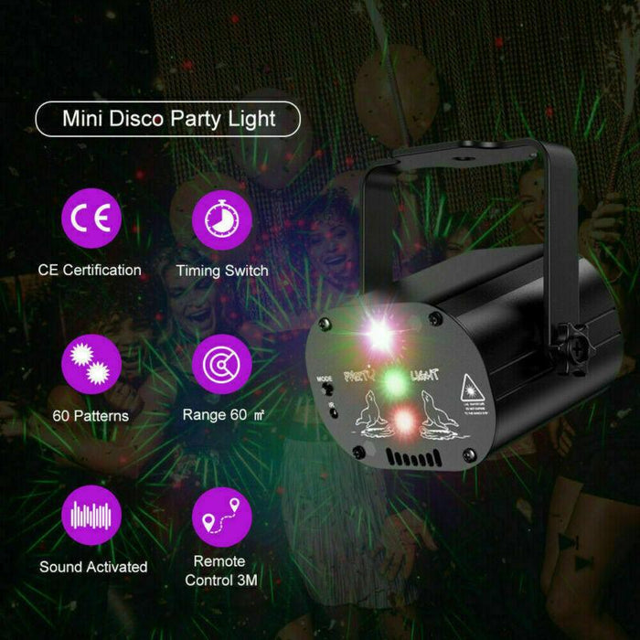 LED RGB Laser Projector Stage Party Lights