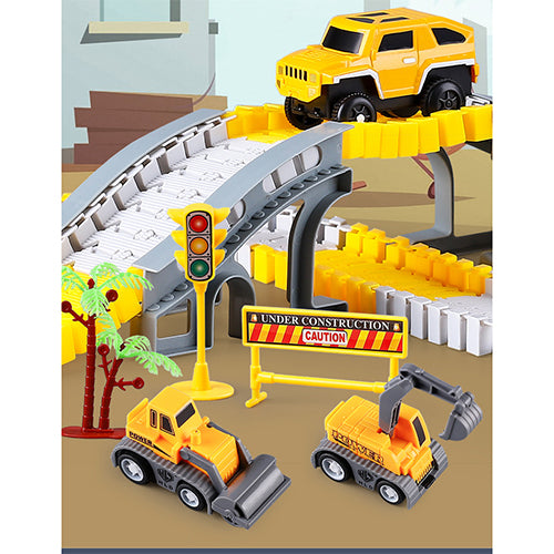 Children's Construction Track Set 205 Piece Set