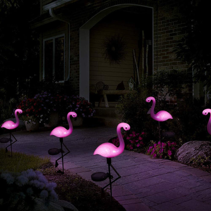 Flamingo Garden LED Stake Solar Powered Decorative Light