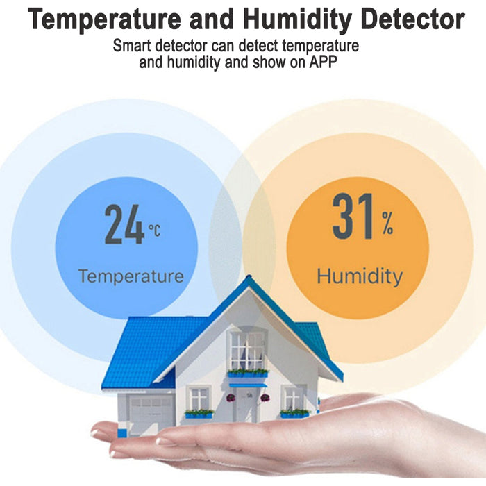 Smart Temperature and Humidity Sensor Wireless Detector- Battery Operated